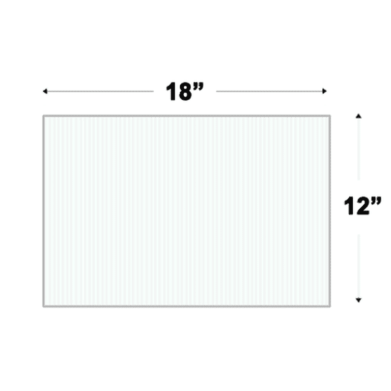 10 pcs 4mm Grey 12" x 18" Corrugated Plastic Coroplast Sheets Sign